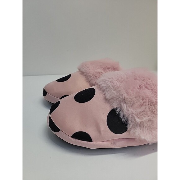 Victorias Secret Signature Satin Pink w/ Black Polka Dots Size M - Picture 4 of 12